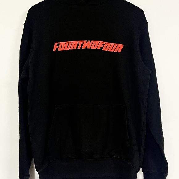 NWOT 424 On Fairfax X The Painter - Black hoodie - Picture 1 of 4